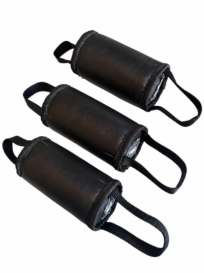 Smooth Leather Bite Roll Teether - Small (high density)