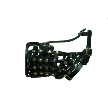 Genuine Leather Basket Muzzle