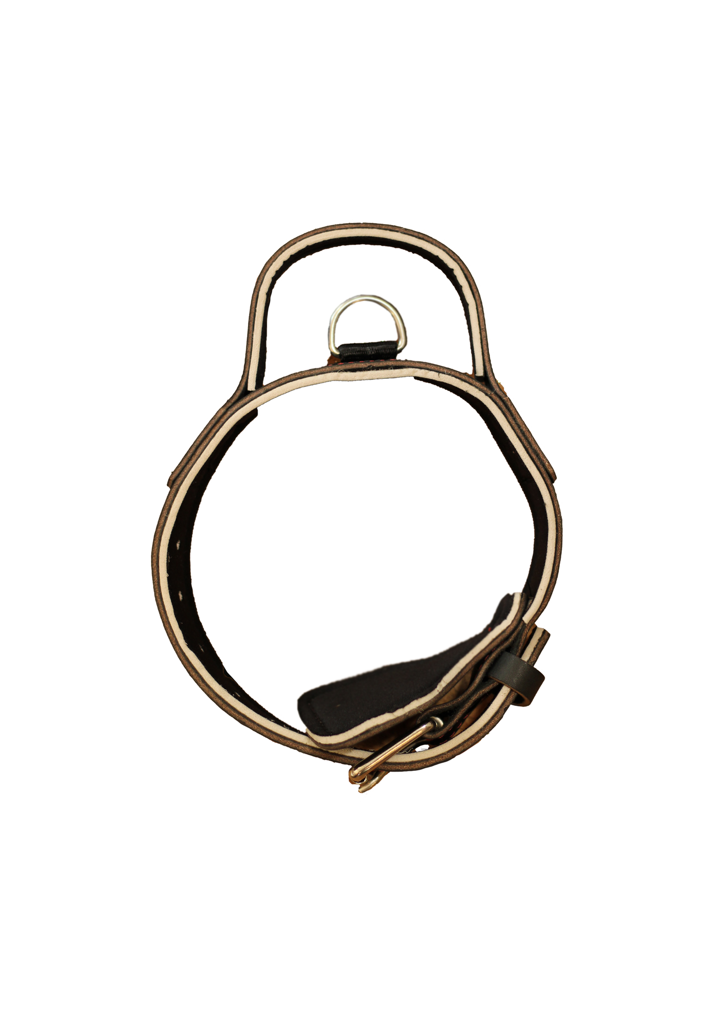 Genuine Leather Collar with Handle
