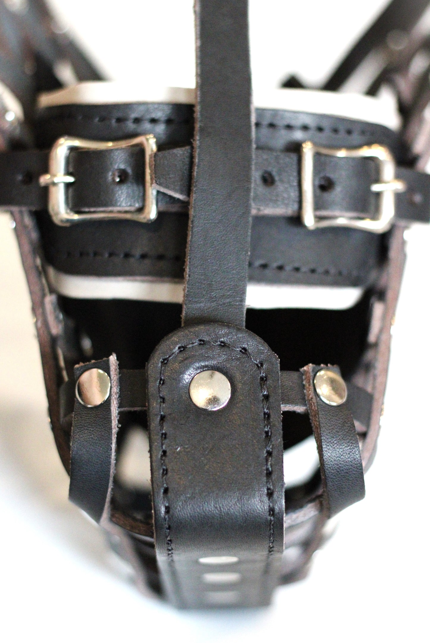 Genuine Leather Basket Muzzle